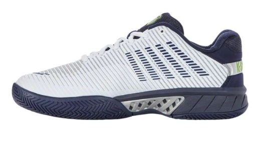K-Swiss Hypercourt Express 2 Men's Tennis Shoe (White/Peacoat/Silver)