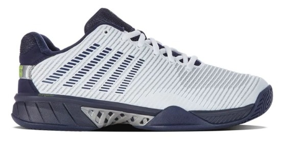 K-Swiss Hypercourt Express 2 Men's Tennis Shoe (White/Peacoat/Silver)