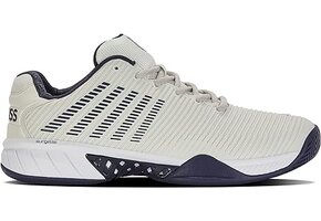 K-Swiss Hypercourt Express 2 Men's Tennis Shoe WIDE (Gray/White/Peacoat)