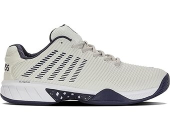 K-Swiss Hypercourt Express 2 Men's Tennis Shoe WIDE (Gray/White/Peacoat)
