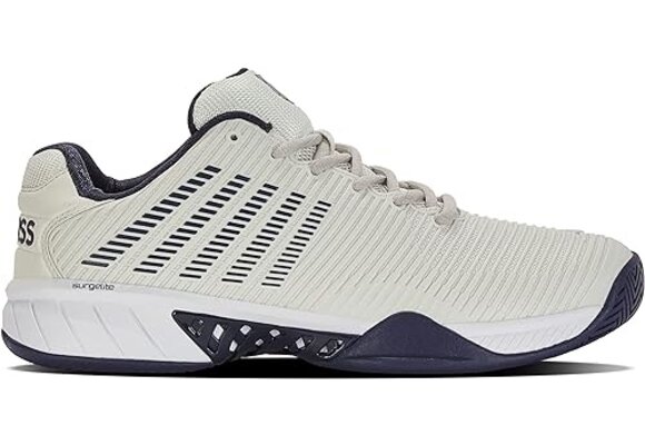 K-Swiss Hypercourt Express 2 Men's Tennis Shoe WIDE (Gray/White/Peacoat)