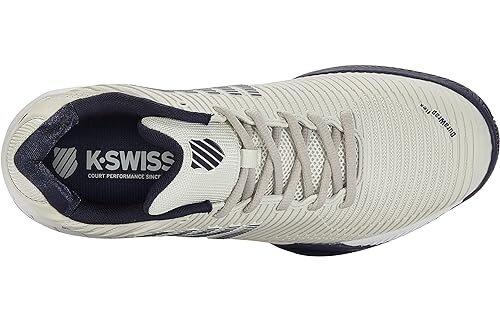 K-Swiss Hypercourt Express 2 Men's Tennis Shoe WIDE (Gray/White/Peacoat)