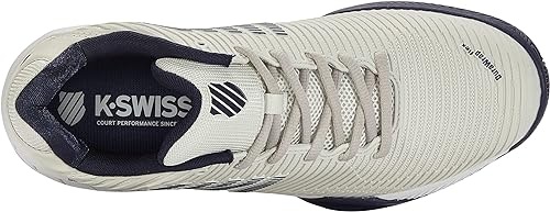 K-Swiss Hypercourt Express 2 Men's Tennis Shoe WIDE (Gray/White/Peacoat)