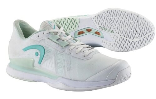 Head Sprint Pro 3.5 Women's Tennis Shoe (White/Aqua)