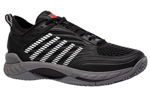 K-Swiss Hypercourt Supreme 2 Men's Tennis Shoe (Black/Grey)