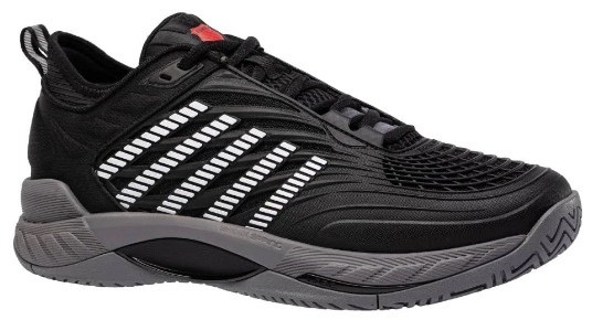 K-Swiss Hypercourt Supreme 2 Men's Tennis Shoe (Black/Grey)