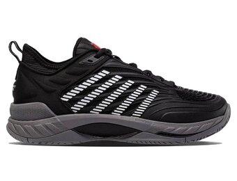 K-Swiss Hypercourt Supreme 2 Men's Tennis Shoe (Black/Grey)