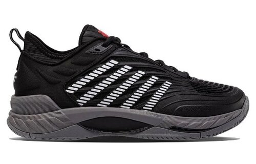 K-Swiss Hypercourt Supreme 2 Men's Tennis Shoe (Black/Grey)