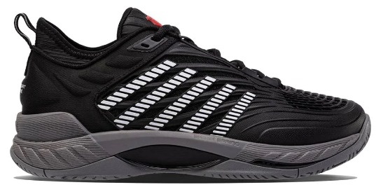 K-Swiss Hypercourt Supreme 2 Men's Tennis Shoe (Black/Grey)