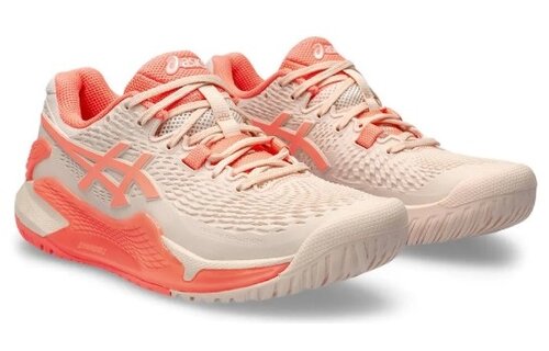 Asics Gel Resolution 9 Women's Tennis Shoe (Pink/Coral)
