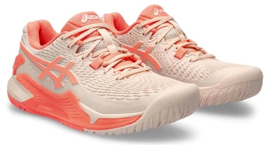 Asics Gel Resolution 9 Women's Tennis Shoe (Pink/Coral)