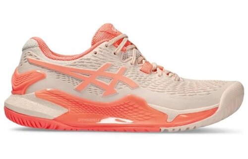 Asics Gel Resolution 9 Women's Tennis Shoe (Pink/Coral)