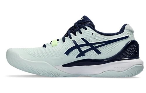 Asics Gel Resolution 9 Women's Tennis Shoe (Mint/Blue)