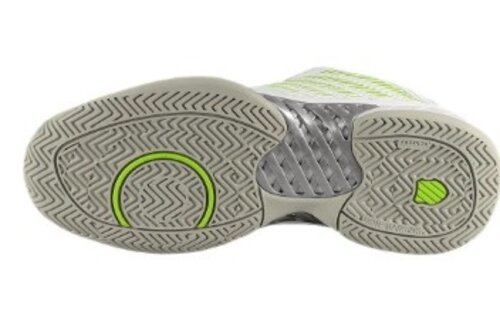 K-Swiss Hypercourt Express 2 Women's Tennis Shoe (White/Gray/Lemon)