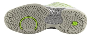 K-Swiss Hypercourt Express 2 Women's Tennis Shoe (White/Gray/Lemon)