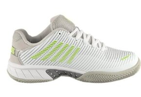 K-Swiss Hypercourt Express 2 Women's Tennis Shoe (White/Gray/Lemon)