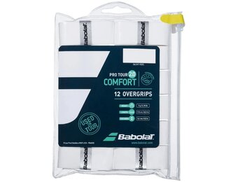 Babolat Pro Tour 2.0 Overgrip 12 Pack (White)