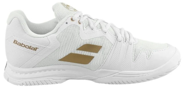 Babolat SFX3 AC Wimbledon Women's Tennis Shoes (White/Gold)