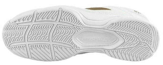 Babolat SFX3 AC Wimbledon Women's Tennis Shoes (White/Gold)