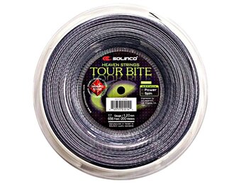 Solinco Tour Bite Diamond Rough 17/1.20 Tennis String Reel (Gray)