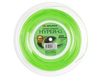 Solinco Hyper-G Soft 17/1.20 Tennis String Reel (Green)