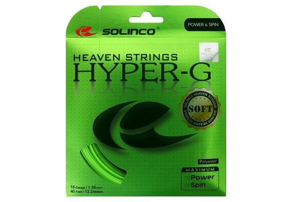 Solinco Hyper-G Soft 17/1.20 Tennis String (Green)