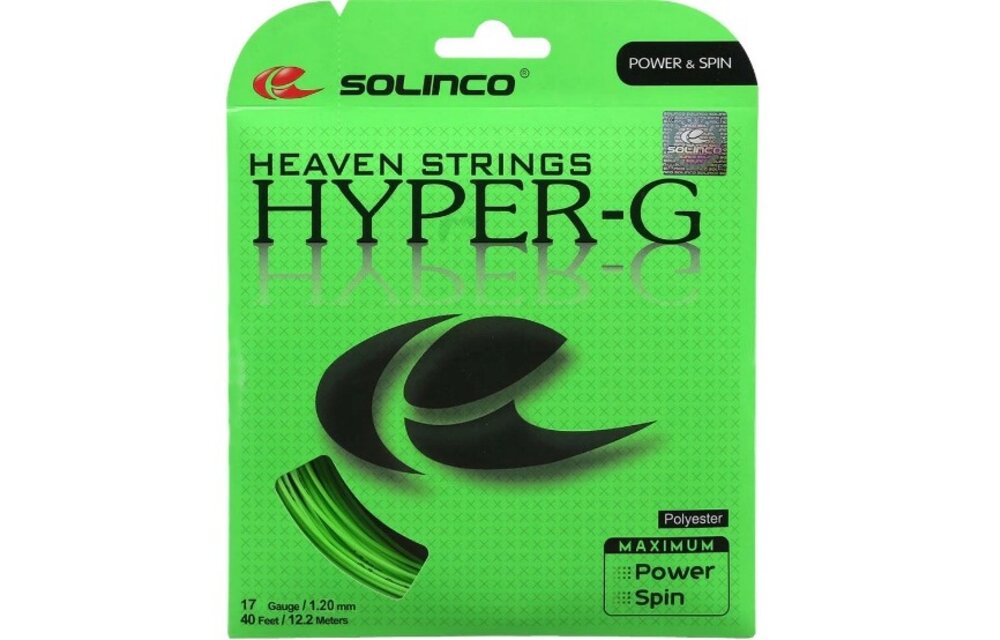 Solinco Hyper-G 17/1.20 Tennis String (Green)