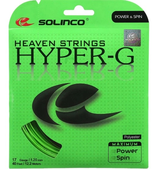 Solinco Hyper-G 17/1.20 Tennis String (Green)