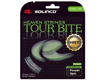 Solinco Tour Bite Soft 17/1.20 Tennis String (Silver)