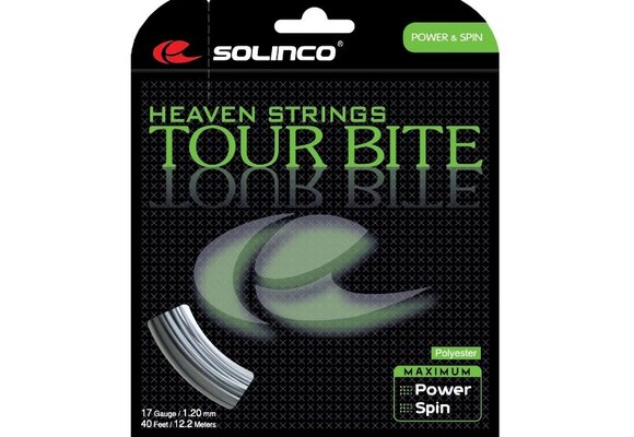 Solinco Tour Bite 17/1.20 Tennis String (Silver)