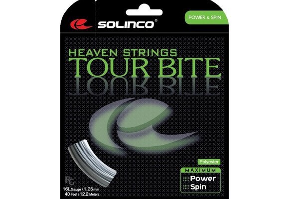 Solinco Tour Bite 16L/1.25 Tennis String (Silver)