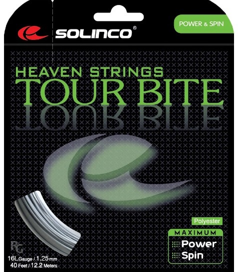 Solinco Tour Bite 16L/1.25 Tennis String (Silver)