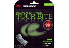 Solinco Tour Bite Diamond Rough 17/1.20 Tennis String (Silver)