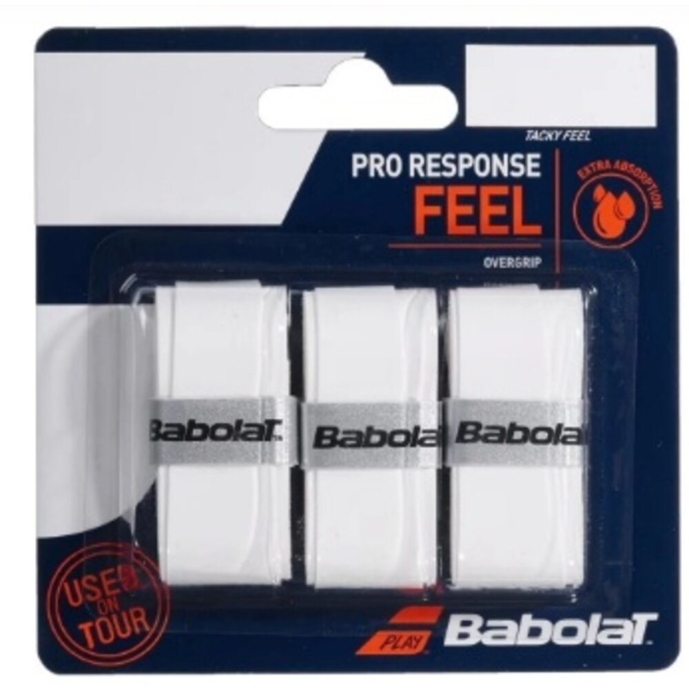 Babolat Pro Response Overgrip x3 (White) - MatchpointStore.com