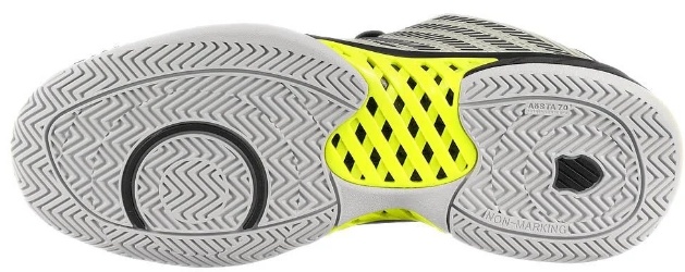 K-Swiss Hypercourt Express 2 Men's Tennis Shoe (Micro/Black/Yellow)