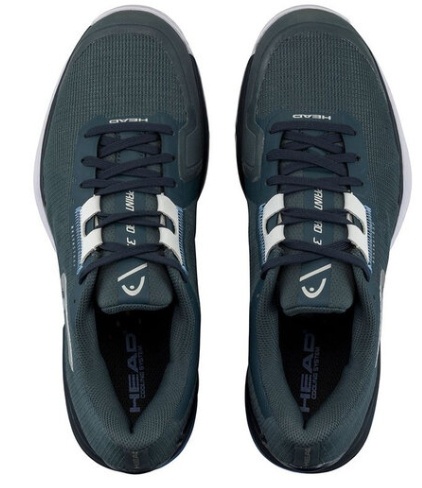 Head Sprint Pro 3.5 WIDE Men's Tennis Shoe (Grey/Blue)