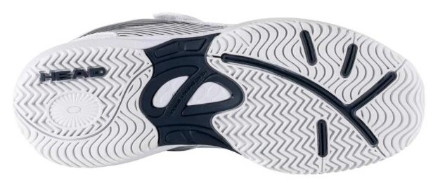 Head Sprint  Velcro Junior Tennis Shoe (White/Blueberry)