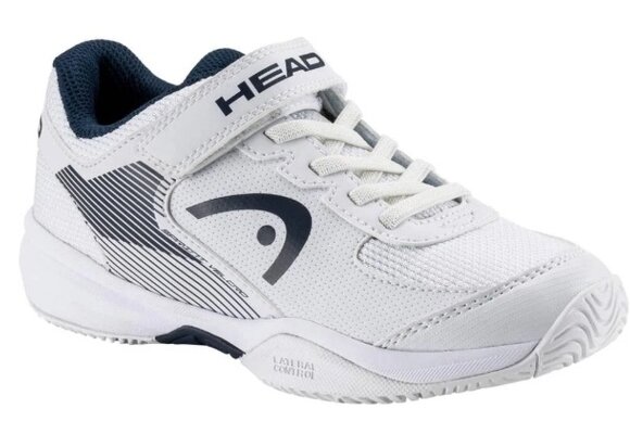 Head Sprint  Velcro Junior Tennis Shoe (White/Blueberry)