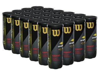 Wilson US Open Regular Duty Tennis Balls - Case (24 Cans)