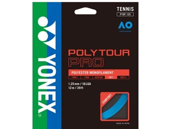 Yonex Poly Tour Pro 16L/1.25 Tennis String (Blue)