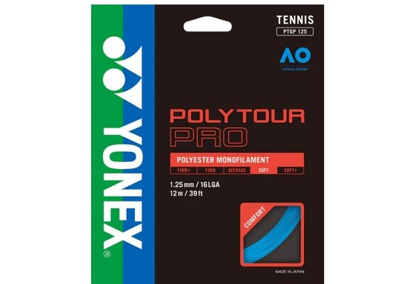 Yonex Poly Tour Pro 16L/1.25 Tennis String (Blue)