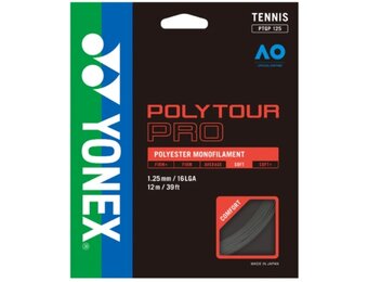 Yonex Poly Tour Pro 16L/1.25 Tennis String (Graphite)