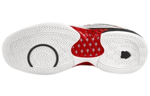 K-Swiss Hypercourt Express 2 Men's Tennis Shoe (White/Black/Red)