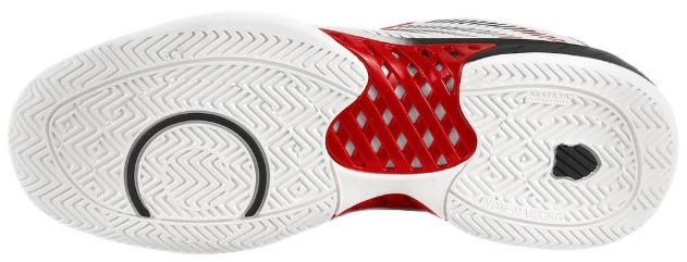 K-Swiss Hypercourt Express 2 Men's Tennis Shoe (White/Black/Red)