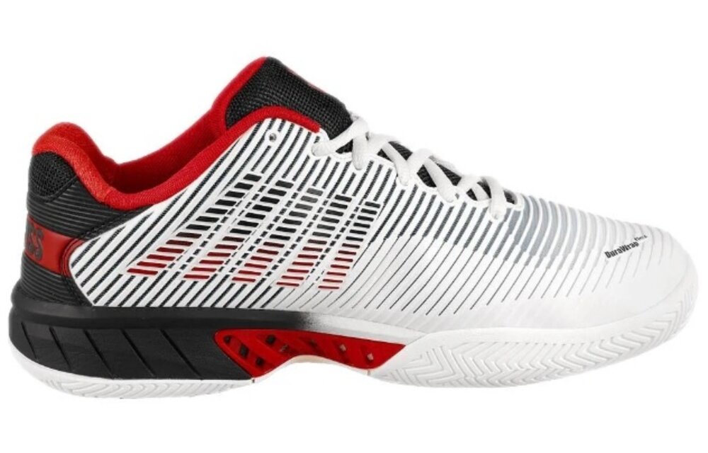 K-Swiss Hypercourt Express 2 Men's Tennis Shoe (White/Black/Red)