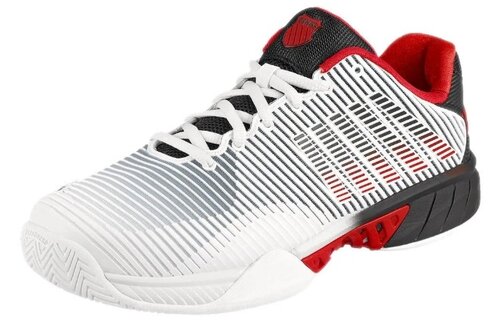 K-Swiss Hypercourt Express 2 Men's Tennis Shoe (White/Black/Red)