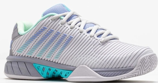 K-Swiss Hypercourt Express 2 Women's Tennis Shoe (Cloud/Gray/Purple)