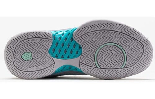 K-Swiss Hypercourt Express 2 Women's Tennis Shoe (Cloud/Gray/Purple)