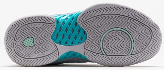 K-Swiss Hypercourt Express 2 Women's Tennis Shoe (Cloud/Gray/Purple)