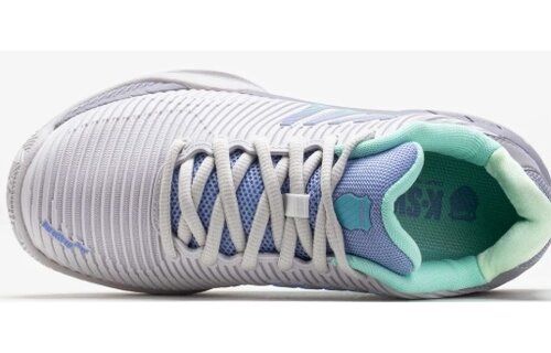 K-Swiss Hypercourt Express 2 Women's Tennis Shoe (Cloud/Gray/Purple)